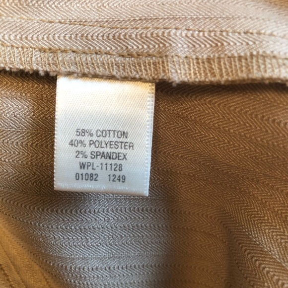 CJ Banks Tan Blazer with Mandarin Neckline & Silver Studs - Relaxed Fit Size 1X - Picture 9 of 10